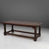 Table ancienne en chêne, France, années 1850