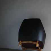 IB Kofod-Larsen leather oak easy chair | OPE Sweden | 1960s