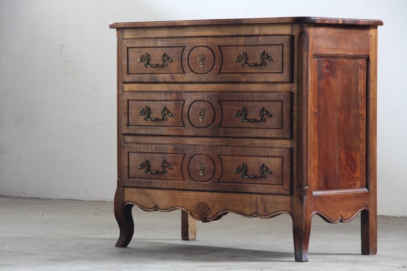 Vintage 18th century Walnut Commode, French Provençal, French Louis XVI