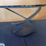 Iron flower table by Maurice Barilone