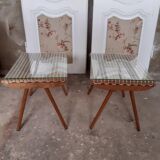 Ottoman duo Georges Tigien teak