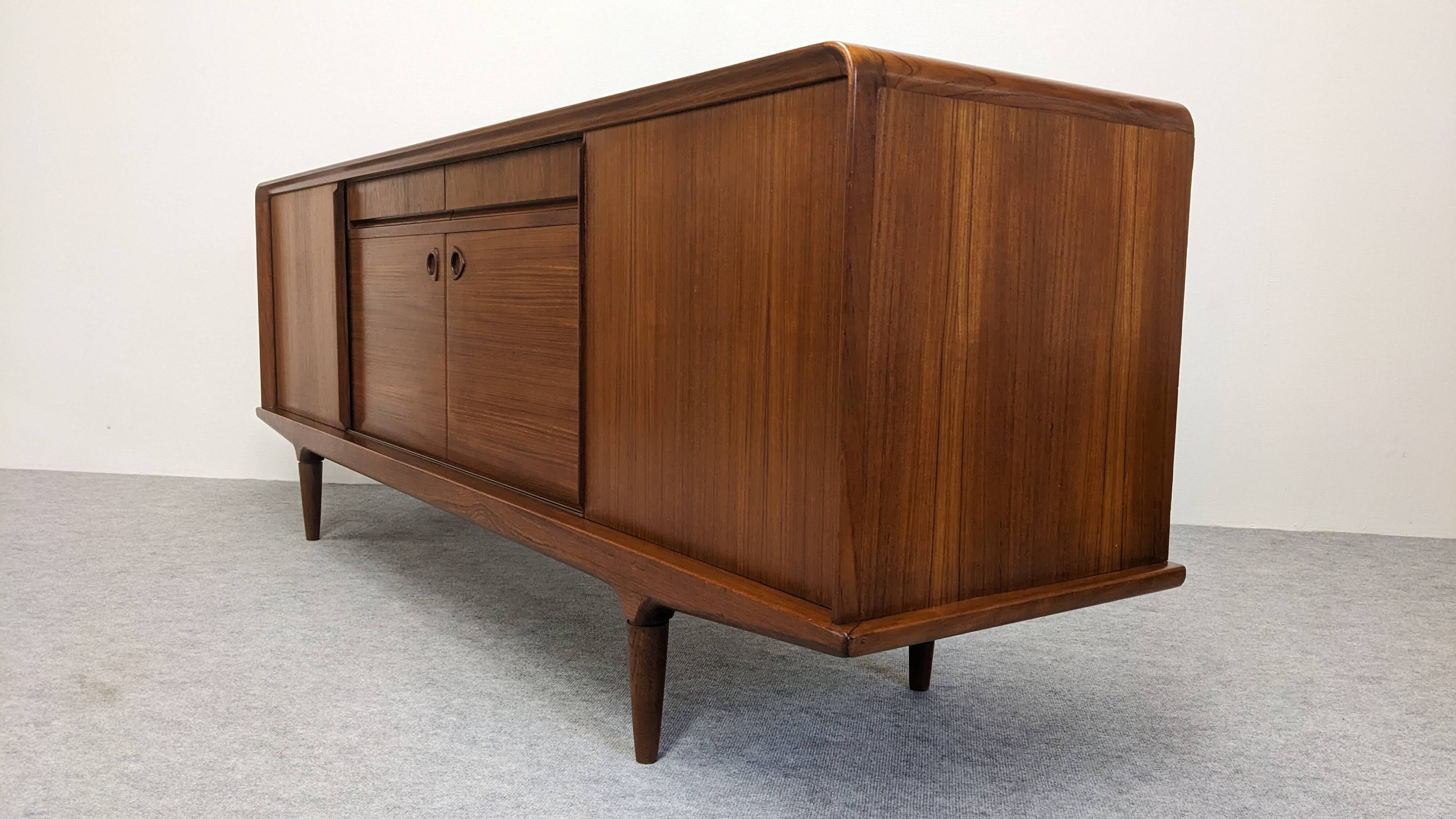 Teak enfilade by Johannes Andersen for Clausen & Son, Denmark 1960.