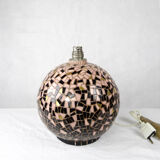 Vintage terracotta lamp and tesserae - circa 1950