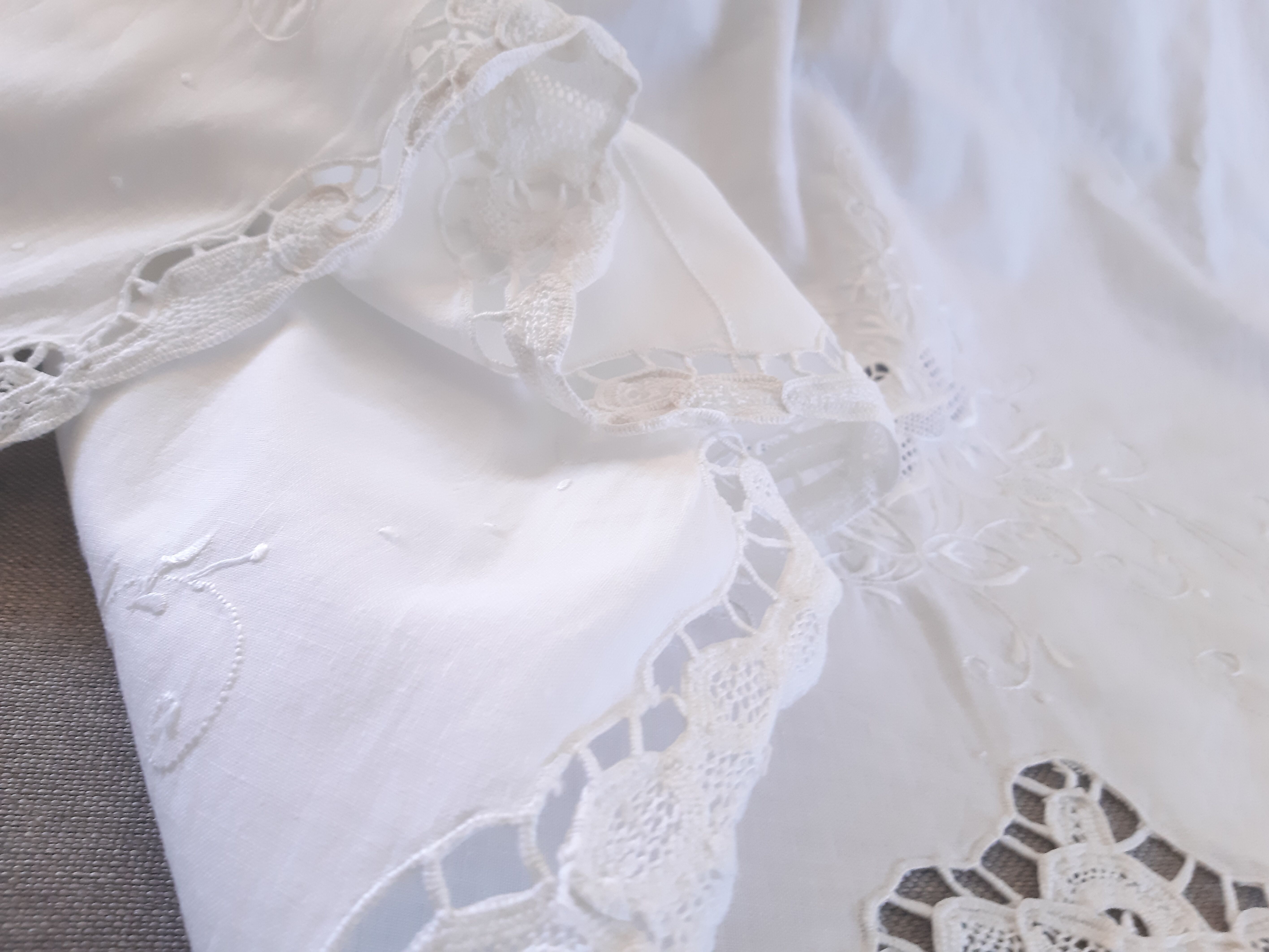 Old embroidered sheet 310 x 230
