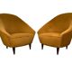 Italian 1936 pair of armchairs attributed to Gio’ Ponti “ Triennale “