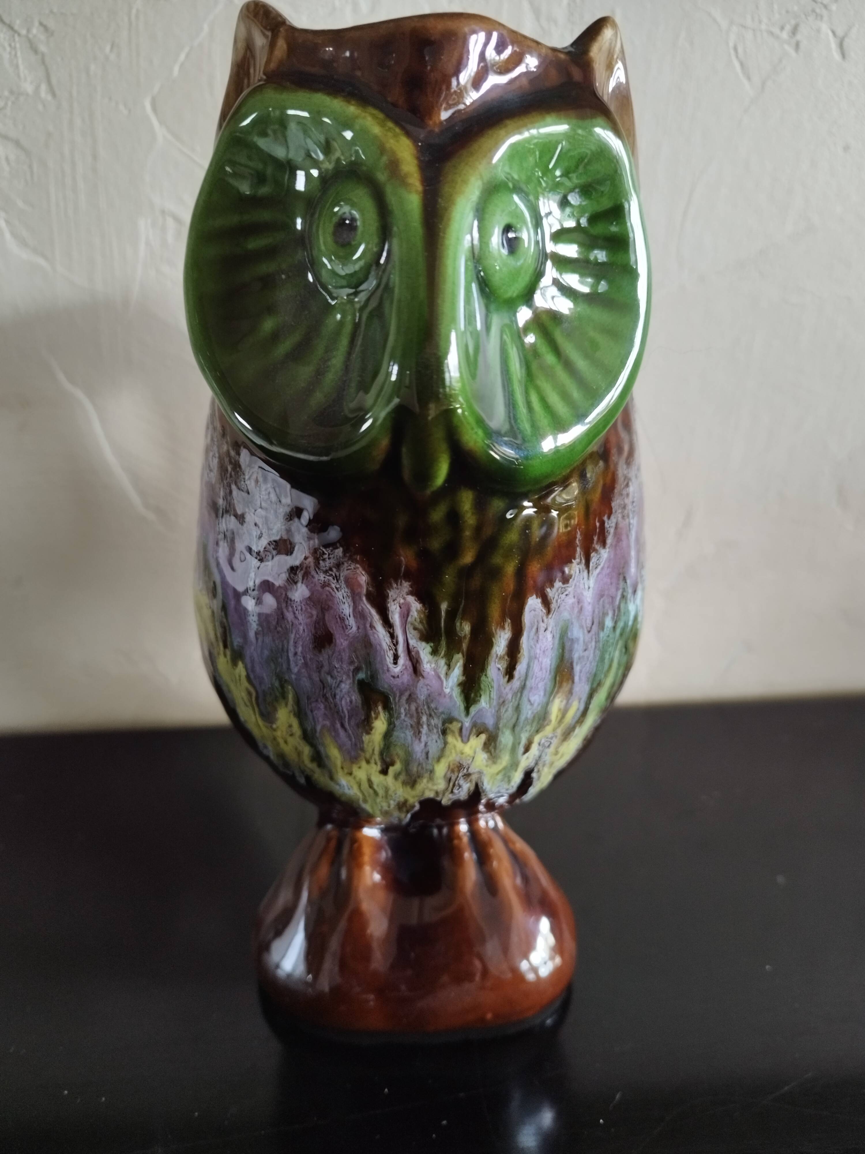 Ceramic owl pitcher from Vallauris