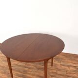 Table à manger extensible en teck danois du milieu du siècle, années 1960.