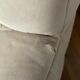 Sofa 3 places Kashima Line Roset velvet beige 70s
