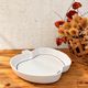 Vintage REVOL France oven dish in porcelain, apple shape.