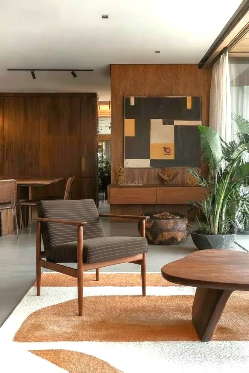 Chocolate M armchair