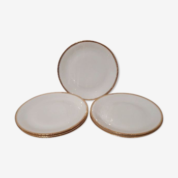 Lot 6 assiettes plates porcelaine de Limoges