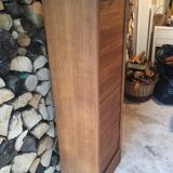 Light oak curtain binder