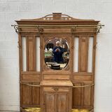 Grand vestiaire d’entrée en chêne Début XXème