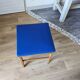 Vintage Scandinavian stool in skai