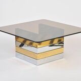 Low brass & chrome table