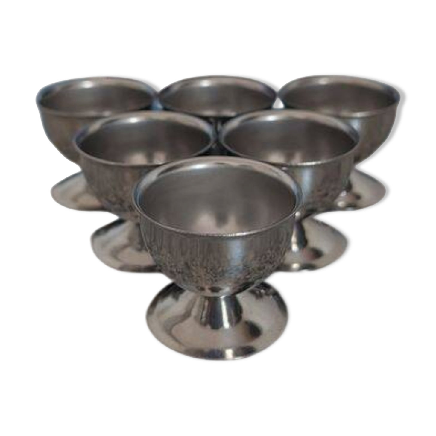 Set of 6 egg cups Guy Degrenne