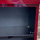 Square plexiglass shelf, burgundy red, david lange vintage 1980