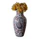 Vase en faïence de Gien décor cachemire