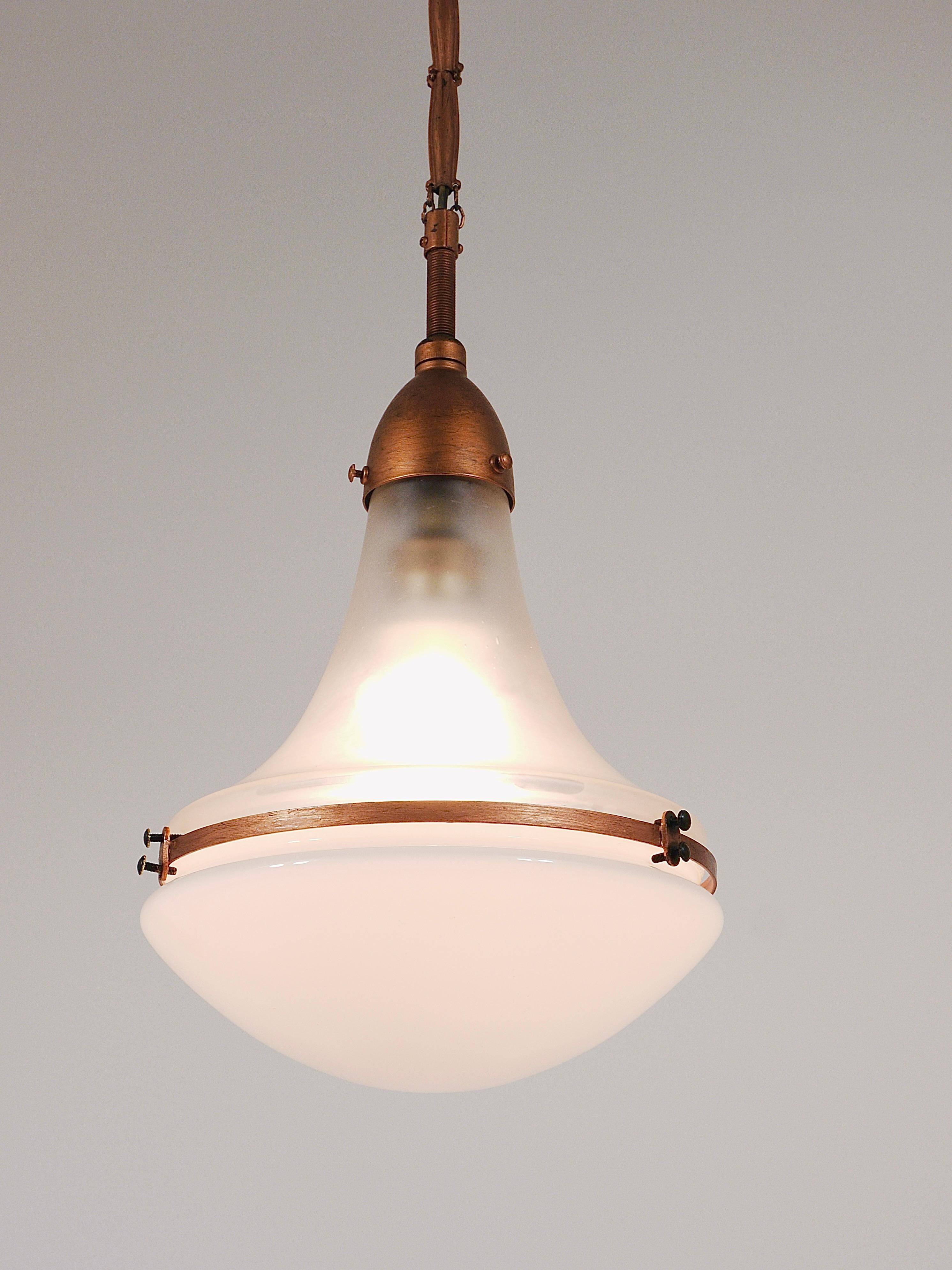 Industrial Pendant Lamp Luzette by Peter Behrens, Siemens Schuckert, Germany, 1910