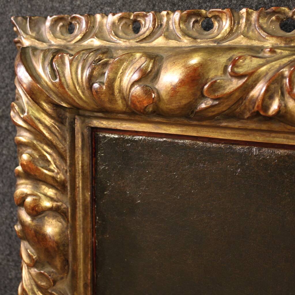 Antique Italian portrait painting from the 17th century