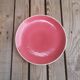Plate in Faience de Salins Model Deauville Raspberry
