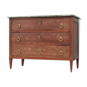 Commode de style Louis XVI en acajou