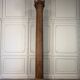 Carved oak column, fluted shaft and Corinthian capital, 18th century