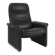 Exceptional De Sede DS50 lounge chair in black leather, Switzerland ca. 1980