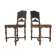Pair of Antique Embossed Leather Chairs