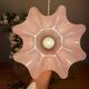Vintage lampshade pendant light in pink opaline