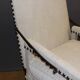 Fauteuil à crémaillère d'époque Louis XIV en noyer