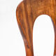 Suite de 6 chaises "Pierre". Palissandre. Niels Koefoed. Danemark, 60s