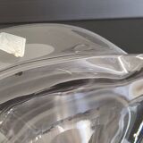 Vintage swan pocket in crystal from Vannes 1970