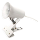 Spot lamp with clip Lita metal white 70s