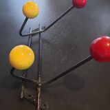 Wall coat rack 2 ball hooks