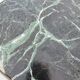 Green marble and brass coffee table