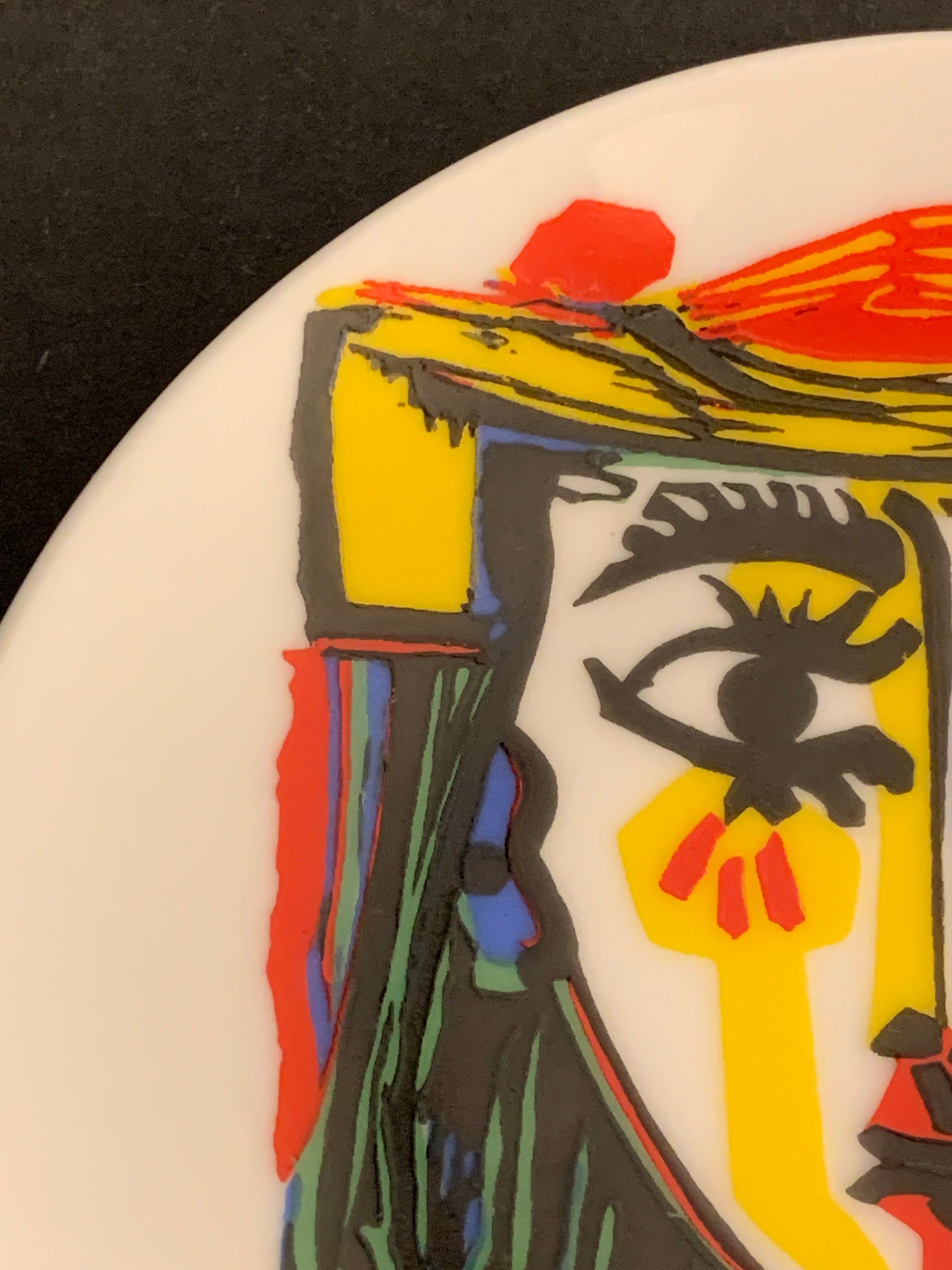 Empty pocket in polychrome earthenware Picasso, 1988