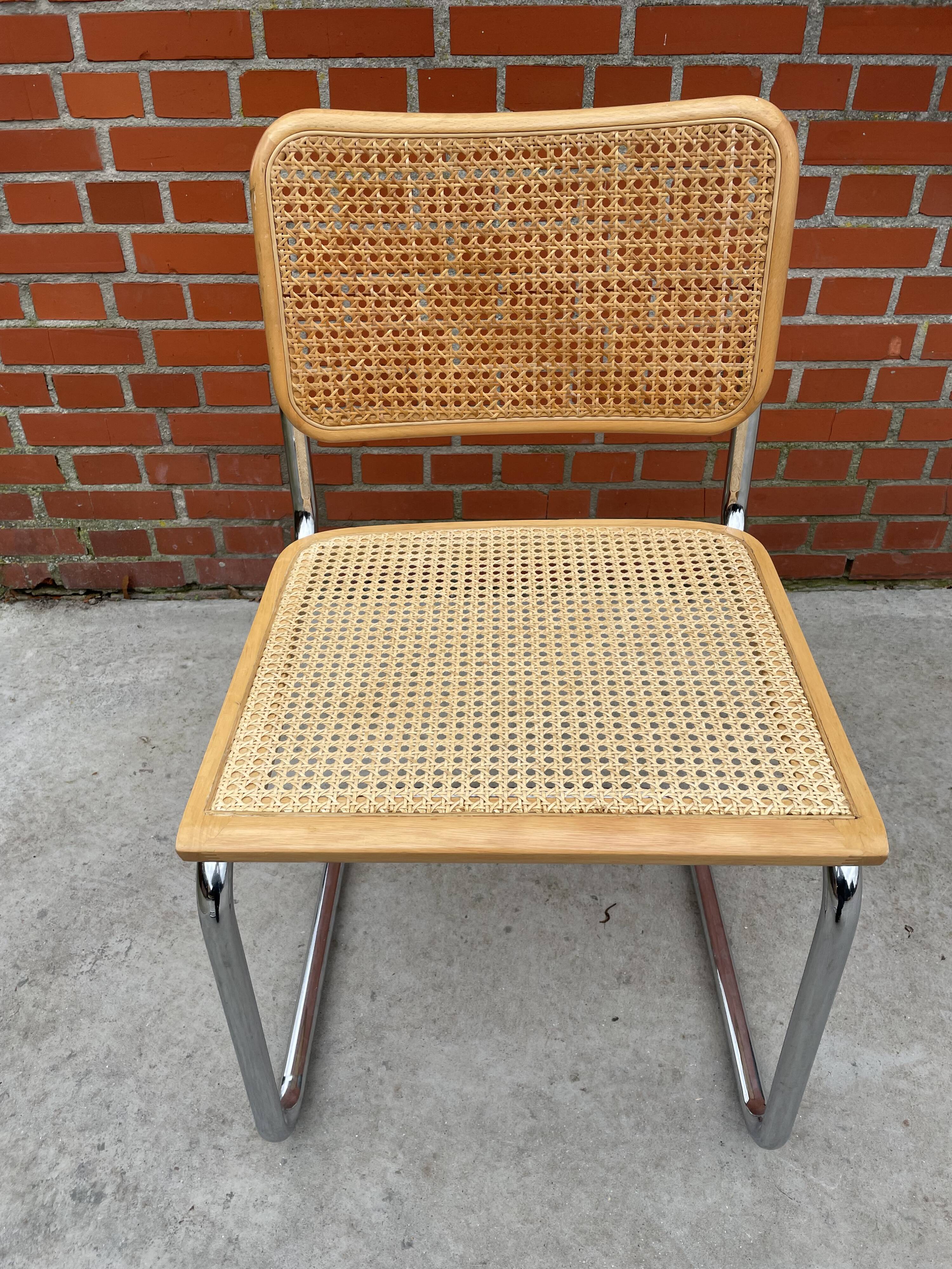 Cesca design chair b32 model in chrome