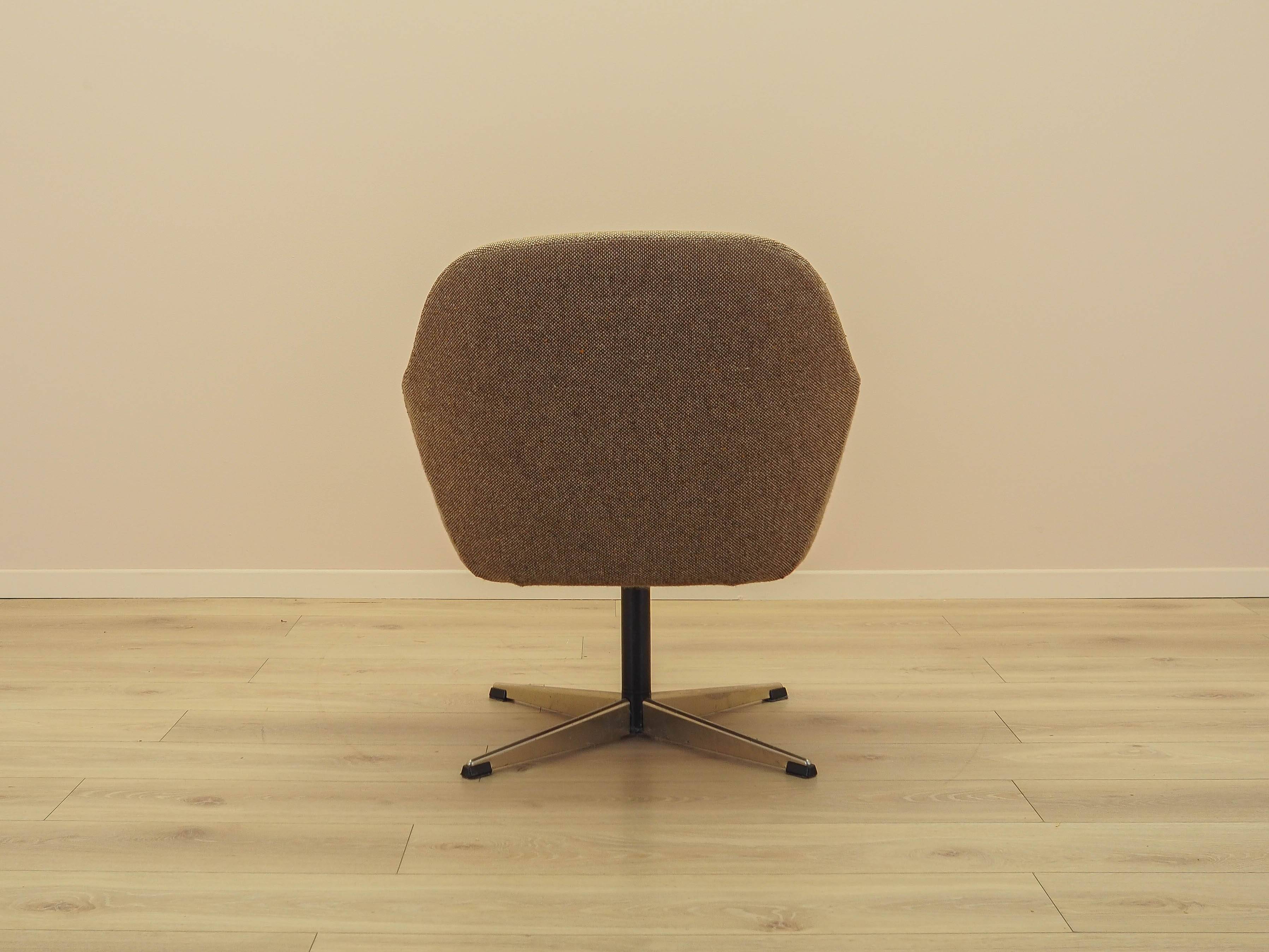 Brown armchair, Danish design, 1970s, production: Denmark