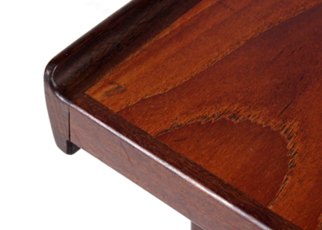 Vintage retro coffee table bench in Danish teak 60s 70s