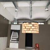 Lustre en bois style années 60 de Flamant