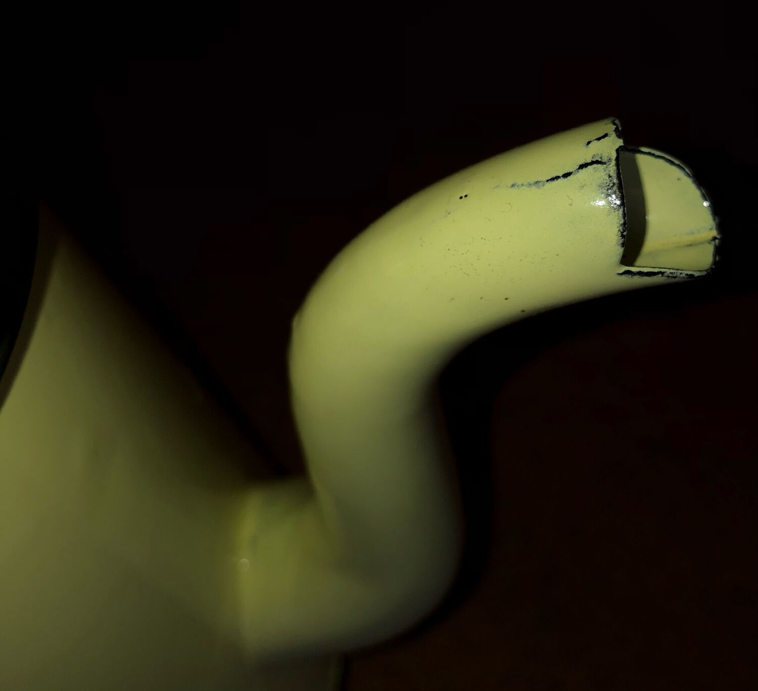 Vintage enameled sheet metal coffee maker