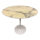 Saarinen Tulip Oval Marble Side Table for Knoll