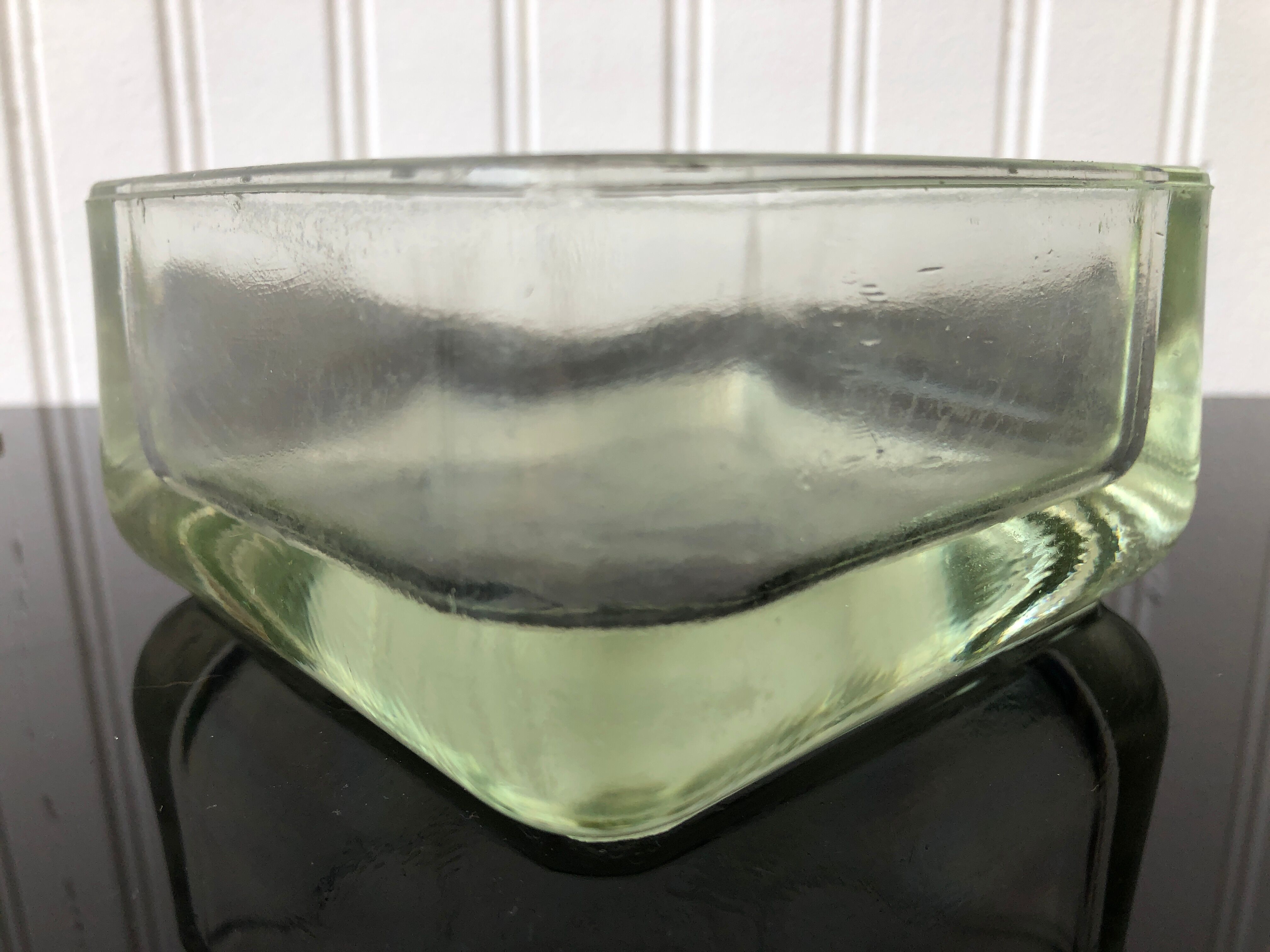 Glass square ashtray