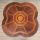 Polylobed gueridon in marquetry