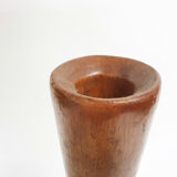 Solid wooden vase, 1970's