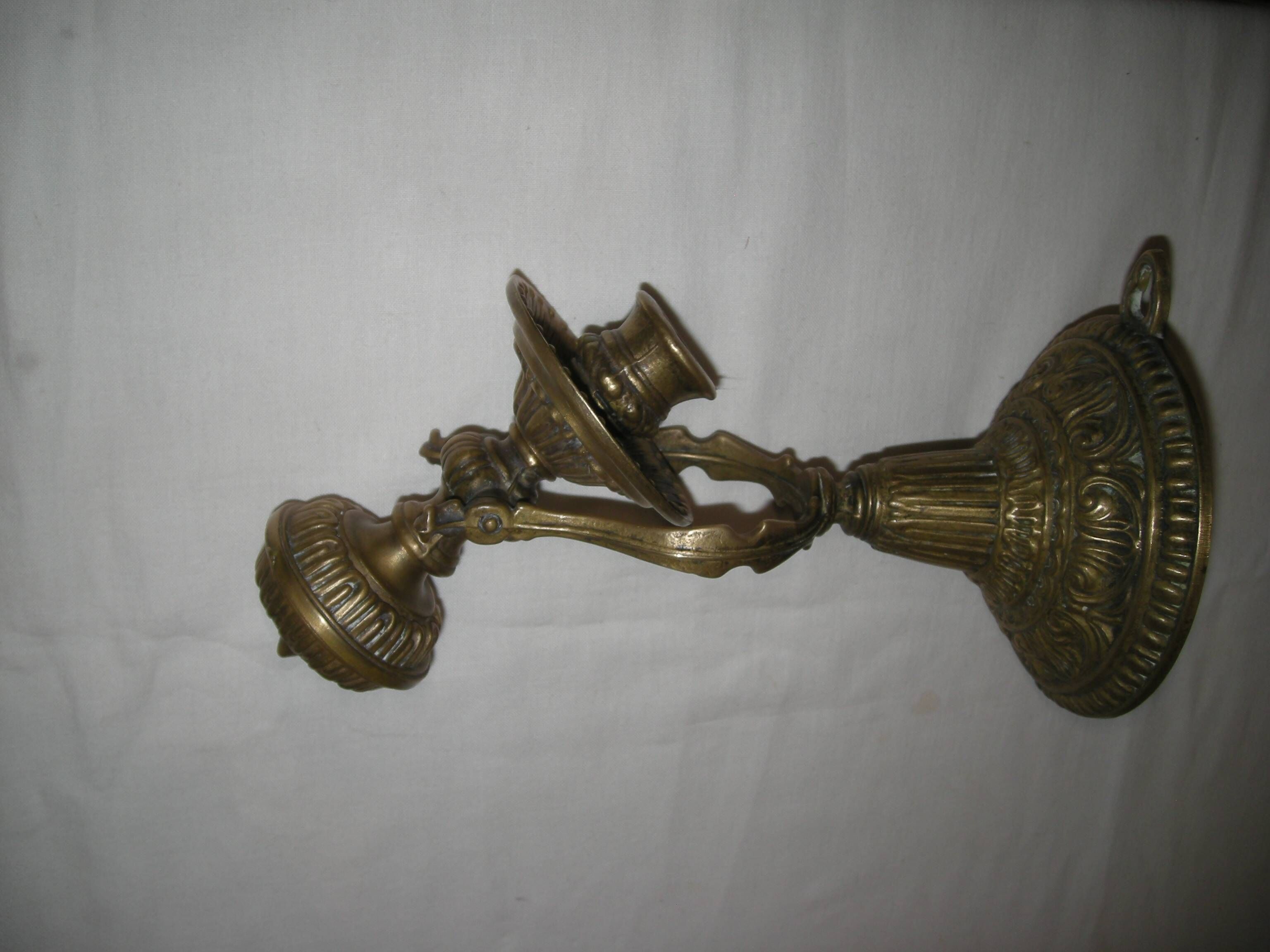Applique bougeoir en bronze style maritime
