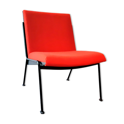 Chaise longue rouge 'Oase' de Wim Rietveld pour Ahrend de Cirkel, années 1950