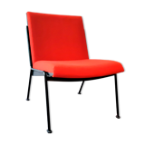 Red 'Oase' lounge chair by Wim Rietveld for Ahrend de Cirkel, 1950's