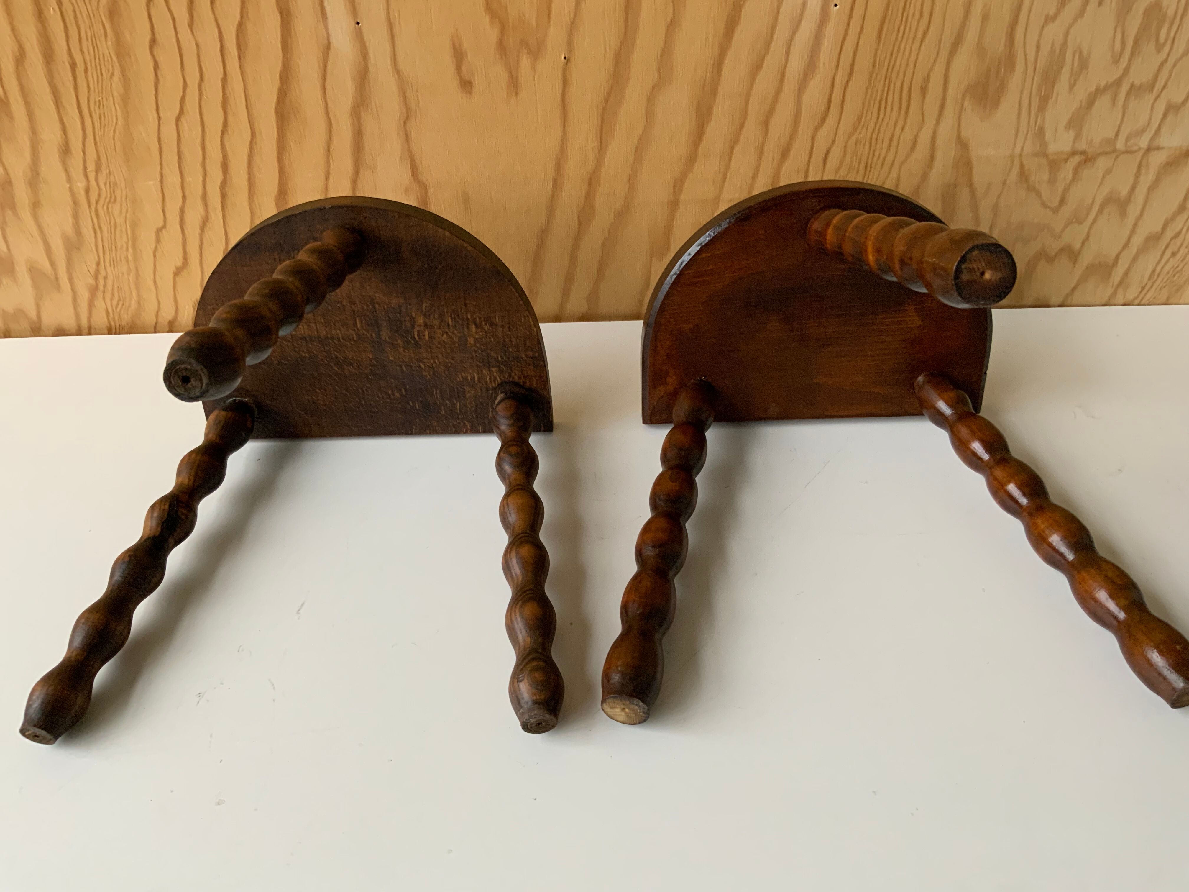 Duo of cowherd stools